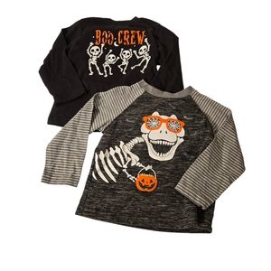 Halloween Print Boys Long Sleeve Shirts Size 2T